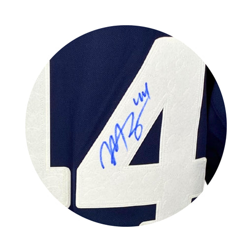 Morgan Rielly Signed 2022 Toronto Maple Leafs Heritage Classic Adidas Auth. Jersey (blue) - Frameworth Sports Canada 