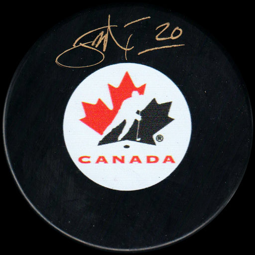 John Tavares Signed Team Canada Puck - Frameworth Sports Canada 
