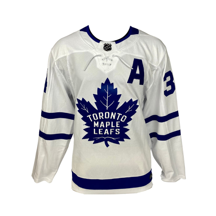 Auston Matthews signed Toronto Maple Leafs Adidas Auth. Jersey with "A" - Frameworth Sports Canada 