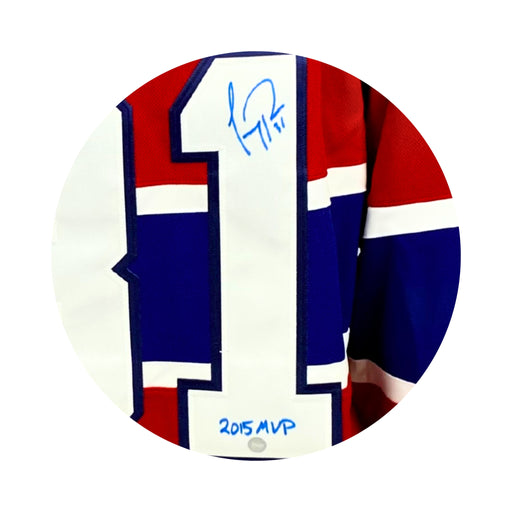 Carey Price Signed Montreal Canadiens Adidas Auth. Jersey Inscribed with "2015 MVP" - Frameworth Sports Canada 