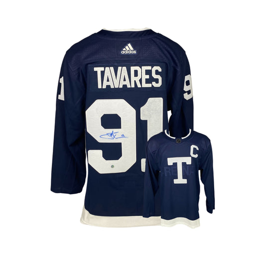 John Tavares Signed Toronto Maple Leafs Heritage Classic Adidas Auth. Jersey - Frameworth Sports Canada 