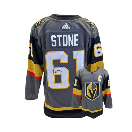 Mark Stone Signed Vegas Golden Knights Grey Adidas Jersey - Frameworth Sports Canada 