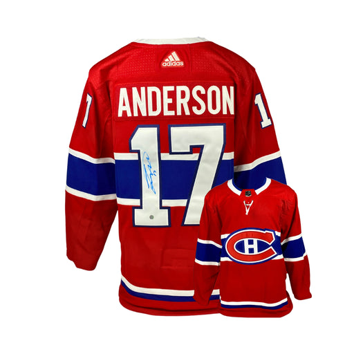 Josh Anderson Signed 2021 Montreal Canadiens Adidas Auth. Jersey - Frameworth Sports Canada 