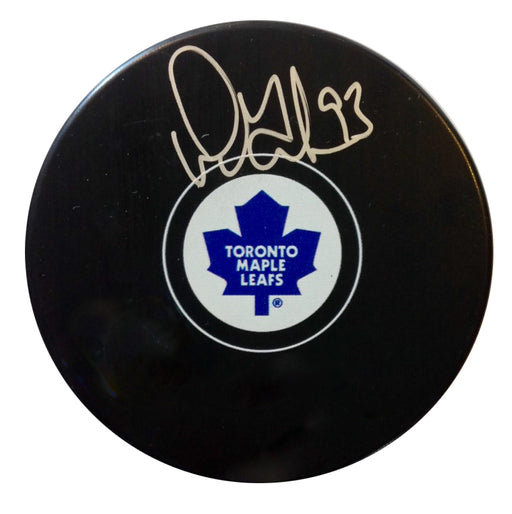 Doug Gilmour Signed Toronto Maple Leafs Puck - Frameworth Sports Canada 