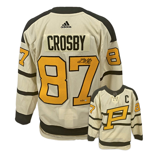 Autographed Sidney Crosby Pittsburgh Penguins 2023 Winter Classic Adidas Auth. Jersey