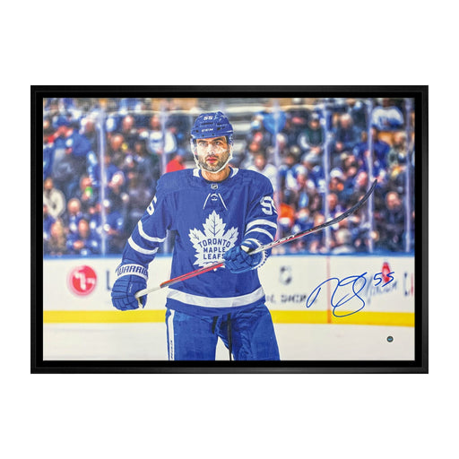 Mark Giordano Toronto Maple Leafs Signed 20x29 Close-Up Canvas - Frameworth Sports Canada 